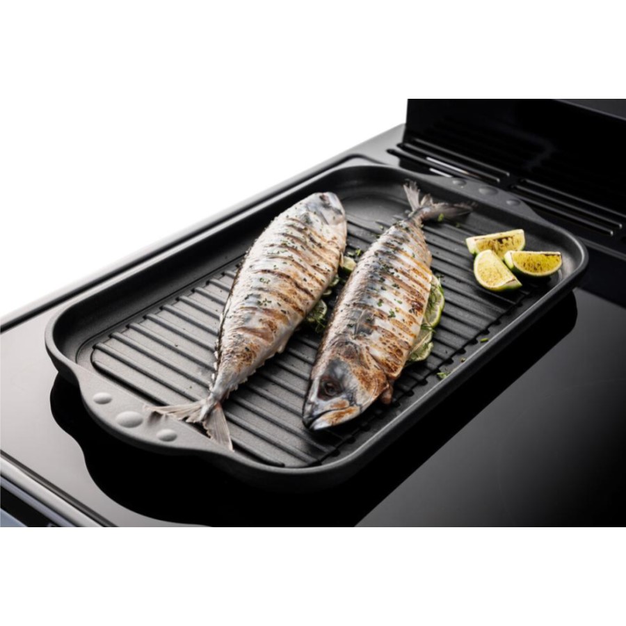 additioanl image for  RangeM Dual Fuel Bordeaux/Brass 90 cm 